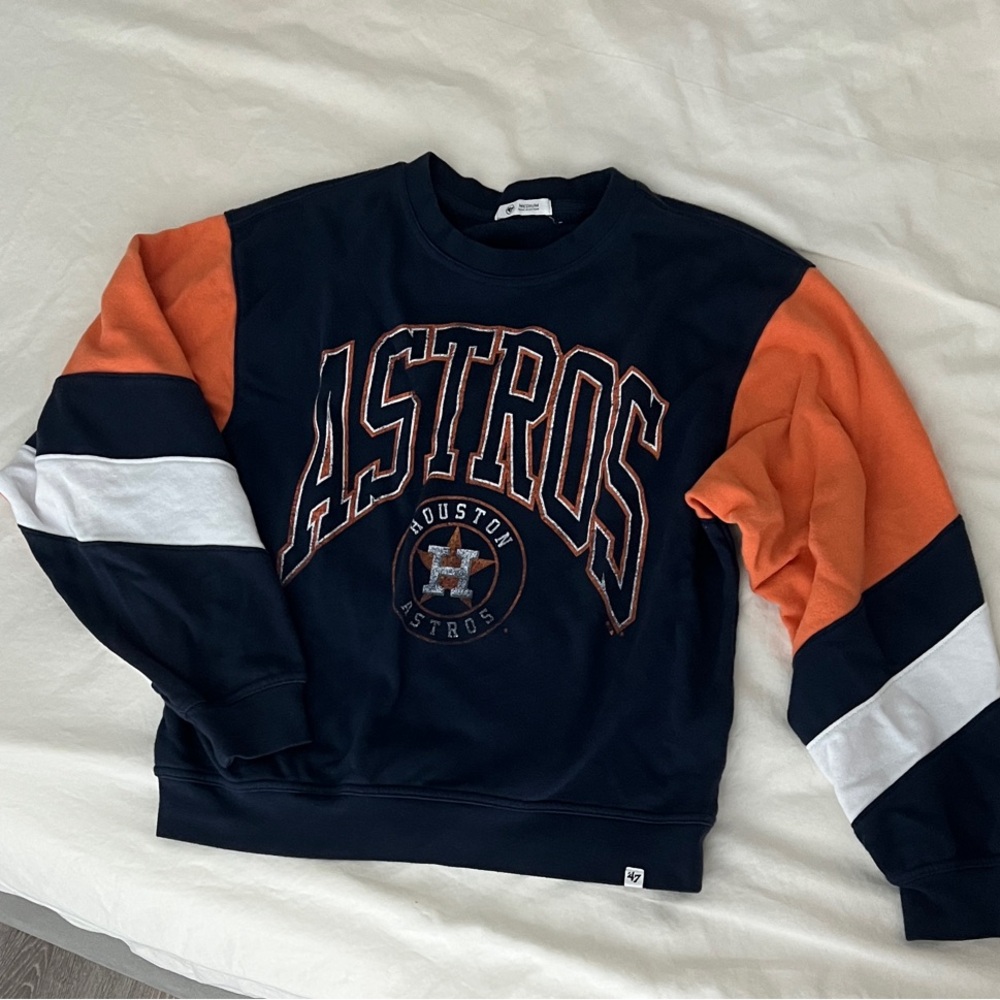 Astros Sweater - Navy and Orange